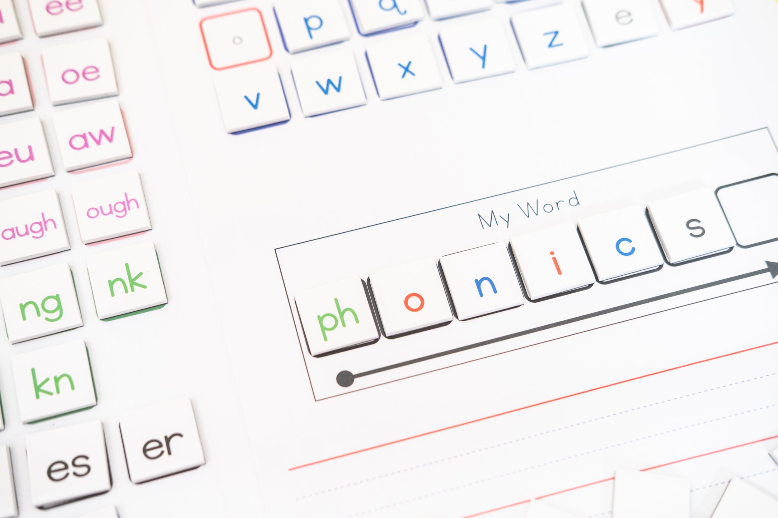 Word Building Kit — Magnetic Tiles Only-2
